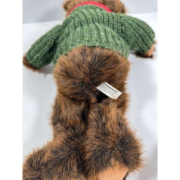 Vintage Commonwealth Toy Co. Christmas Teddy Bears Plush Boy &‎ Girl in Sweaters - Picture 15 of 16